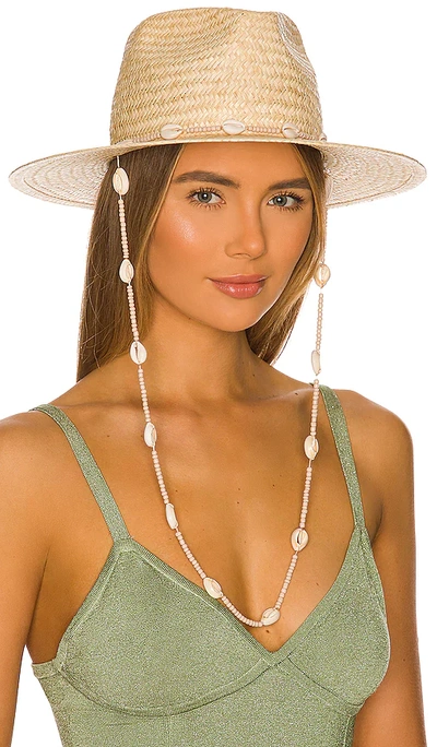 Shop Lack Of Color Seashells Fedora Hat In Neutral