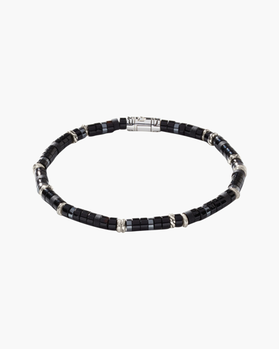 Shop John Hardy Women's Unisex Classic Chain Heishi Onyx Beaded Bracelet In Black