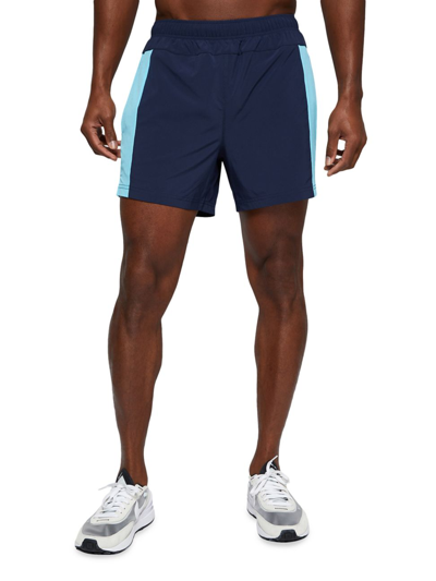 Shop Fourlaps Men's Bolt 5-inch Shorts In Midnight River Blue