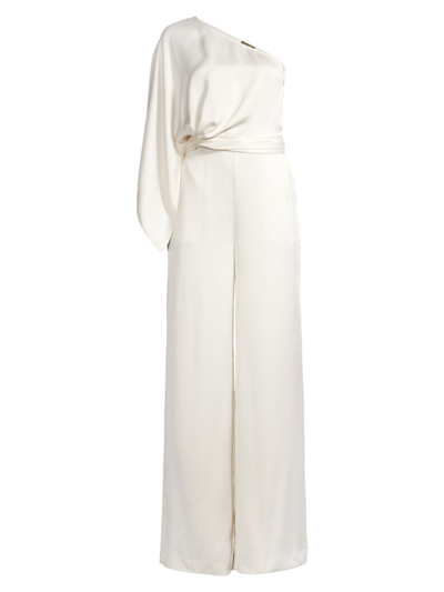 Shop Ramy Brook Women's Simone One-shoulder Jumpsuit In Ivory
