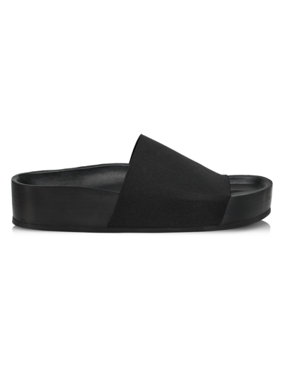 Shop Co Women's -elastic Pool Slides In Black