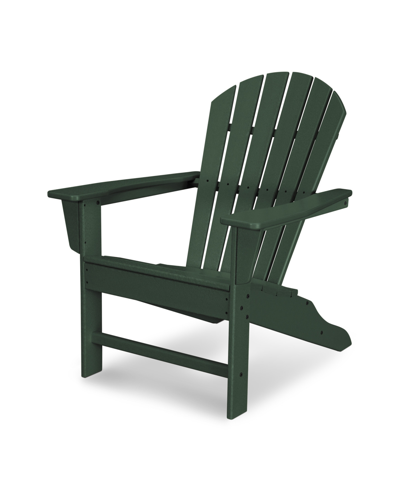 Shop Polywood South Beach Adirondack Chair In Green
