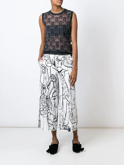 Pucci Sheer Logo Tank Top