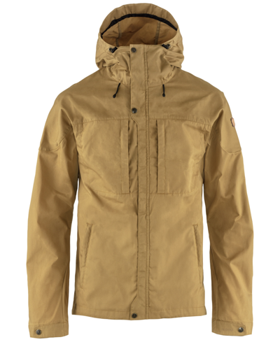 Shop Fjall Raven Men's Skosgo Hooded Trekking Jacket In Buckwheat Brown