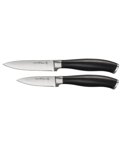 Shop J.a. Henckels Elan 2 Piece Paring Knife Set In Stainless Steel Blade And Black Handle