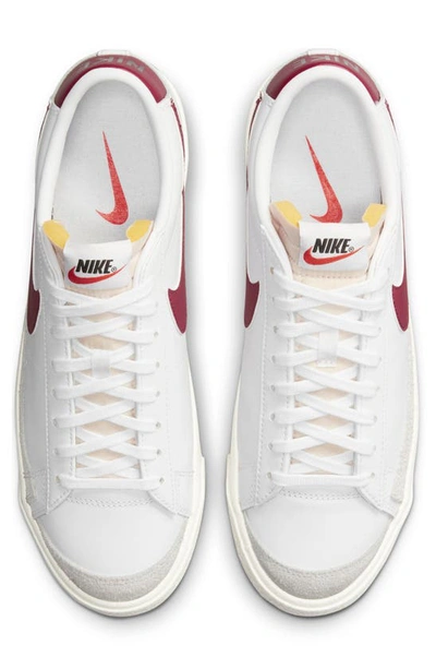 Shop Nike Blazer Low '77 Sneaker In White/ Red