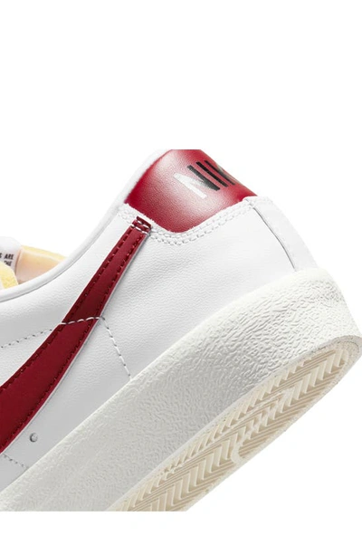 Shop Nike Blazer Low '77 Sneaker In White/ Red