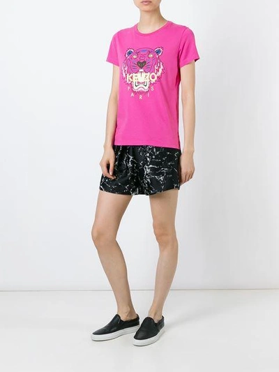 Shop Kenzo 'tiger' T-shirt In Pink