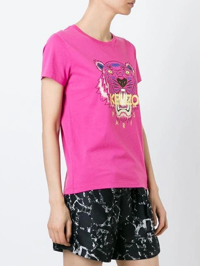 Shop Kenzo 'tiger' T-shirt In Pink