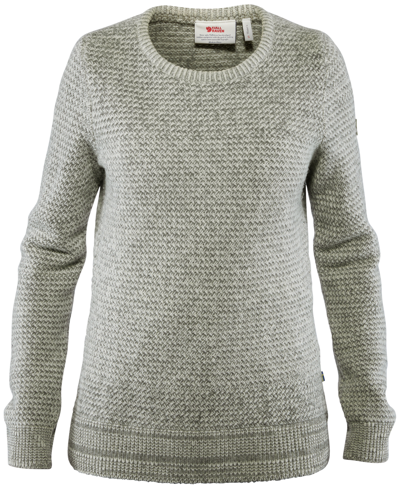 Shop Fjall Raven Ovik Wool Active Sweater In Chalk White