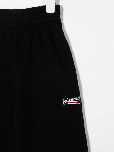 Shop Balenciaga Political Campaign Track Pants In Black