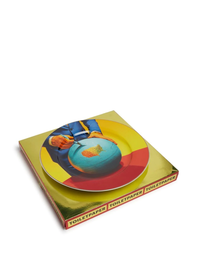 Shop Seletti Globe Dinner Plate In Yellow