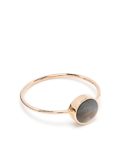 Shop Ginette Ny Mini Ever Mother-of-pearl Ring In Neutrals