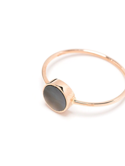 Shop Ginette Ny Mini Ever Mother-of-pearl Ring In Neutrals