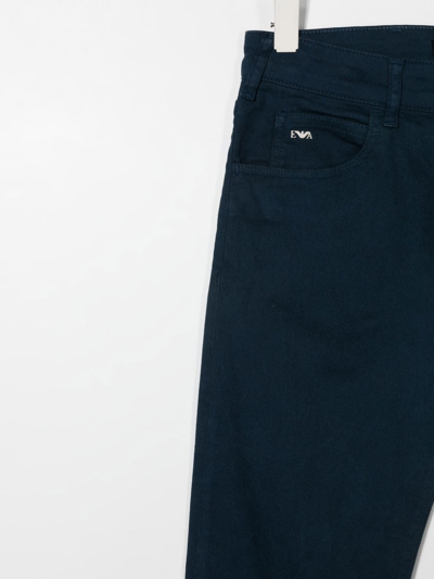 Emporio Armani 5-pocket Skinny Jeans In Blue