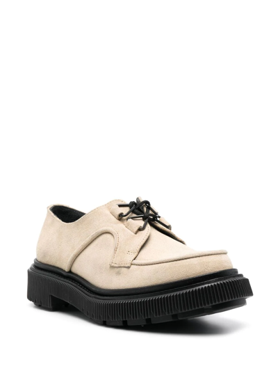 Shop Adieu Chunky Sole Loafers In Neutrals