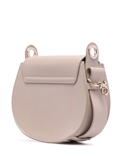 Shop Chloé Small Tess Crossbody Bag In Grey