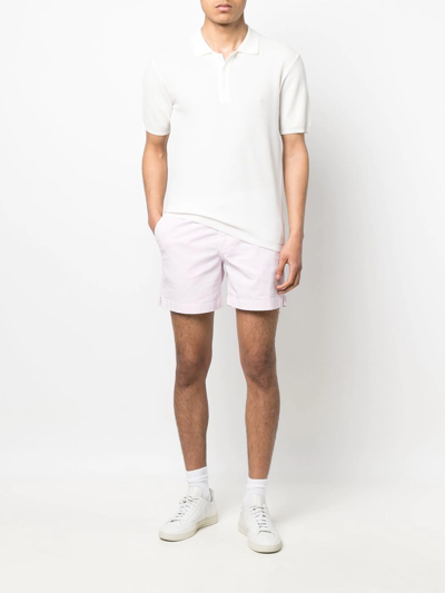 Orlebar Brown White Sebastian Polo In White