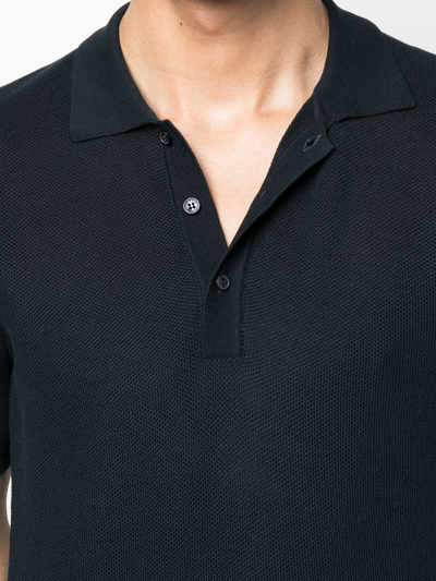 Orlebar Brown Button-placket Detail Polo Shirt In Blue