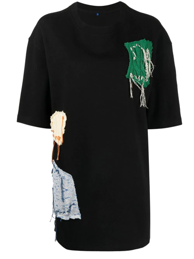 Shop Ader Error Tran Patch-detail T-shirt In Black