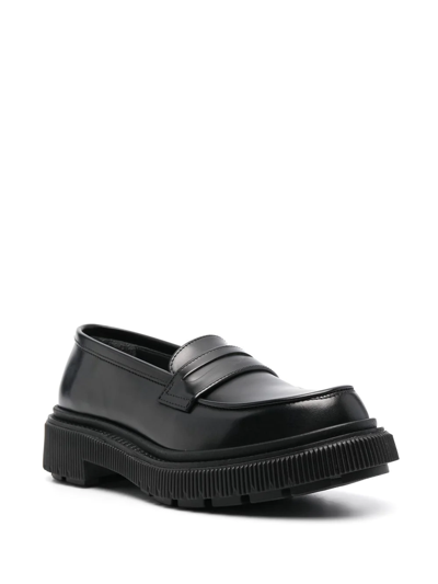 Shop Adieu Type 159 Leather Loafers In Black