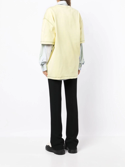 Ader Error Tnnn Logo-print T-shirt In Yellow