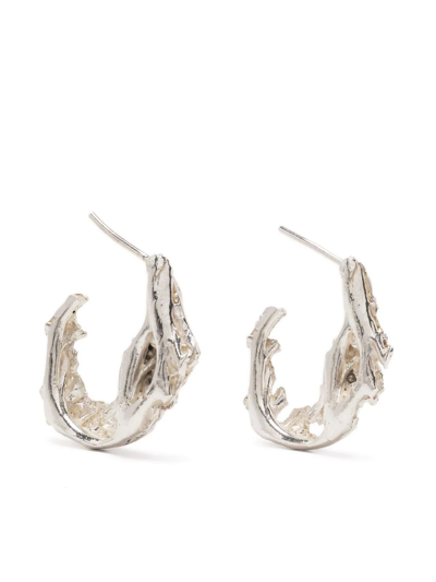 Shop Loveness Lee Small Argenti Hoop Earrings In Silver