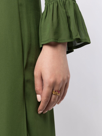 Loveness Lee Gold-plated Hati Ruby Ring In Gold