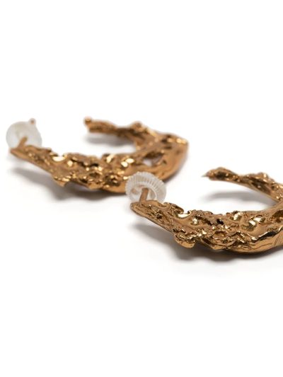 Shop Loveness Lee Small Gold-plated Hoop Earrings