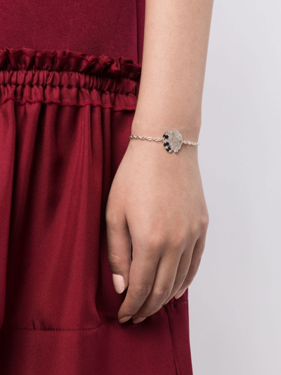Shop Loveness Lee Okan Sapphire Bracelet In Silver