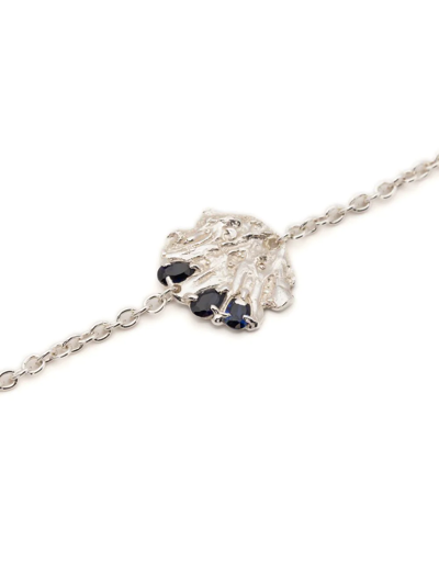 Shop Loveness Lee Okan Sapphire Bracelet In Silver