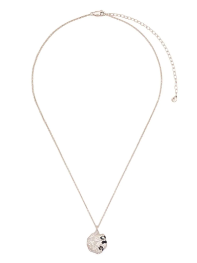 Shop Loveness Lee Shinzo Sapphire Pendant Necklace In Silver