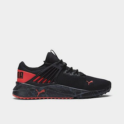Puma Men's Pacer Future Marble Running Shoes In Black/red | ModeSens