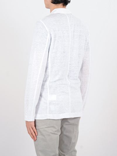 Shop Gran Sasso Giacca M/l C/spilla Jacket In Bianco
