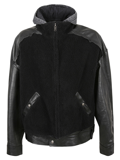Shop Balenciaga Buttoned Slit Pocket Jacket In Black