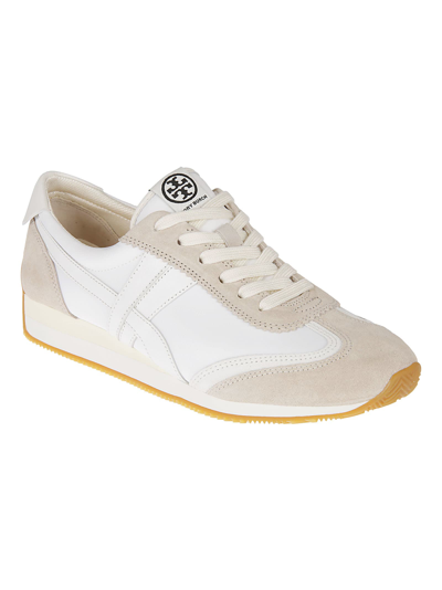 Shop Tory Burch Hank Sneakers In Snow White/beige
