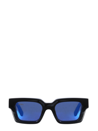Shop Off-white Virgil Rectangular Sunglasses In Black