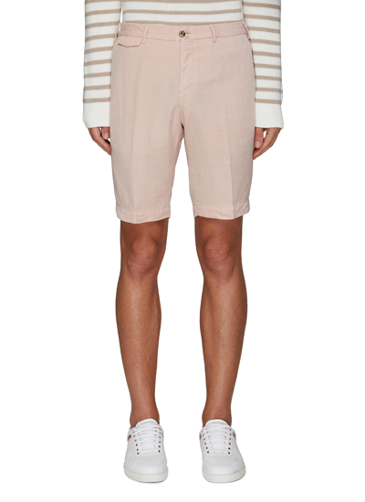 Shop Pt Torino Slim Fit Flat Front Batavia Shorts In Pink