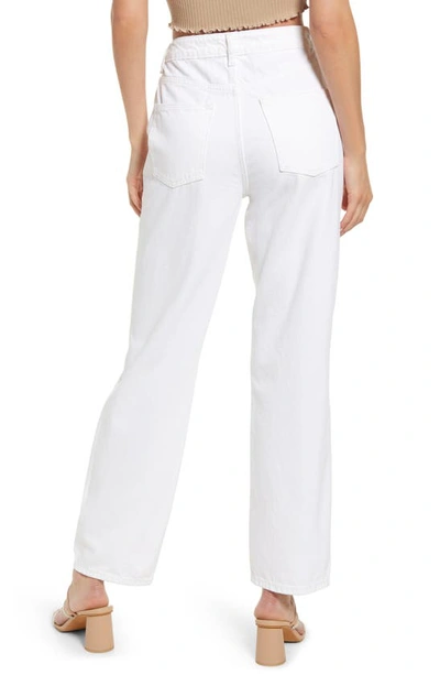 Shop Lovers & Friends Ryan Distressed High Waist Straight Leg Jeans In Lighthouse