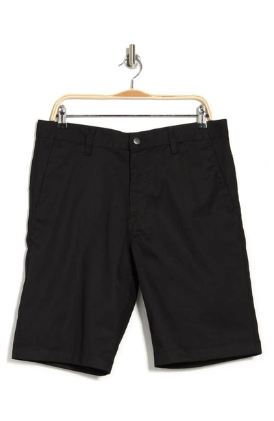 Shop Volcom Monty Stretch Shorts In Black 3