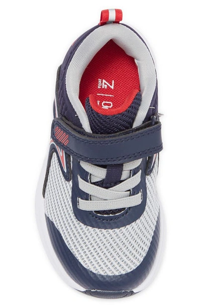 Shop Z By Zella Kids' Gym Class Hook-and-loop Sneaker In Navy- Grey- Red