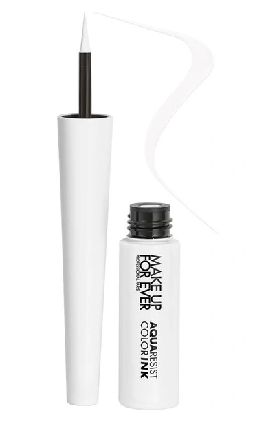 Shop Make Up For Ever Aqua Resist Color Ink 24hr Waterproof Liquid Eyeliner In 05 - Matte Snow