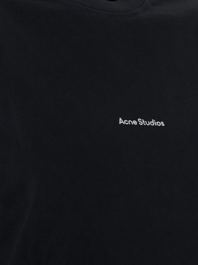 Shop Acne Studios Logo T-shirt Dress In Black