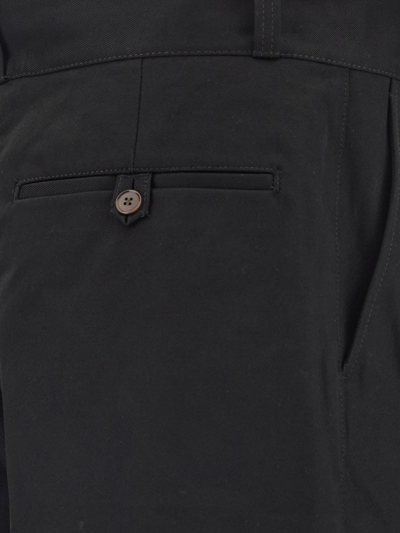 Shop Acne Studios Fitted Trousers In Black