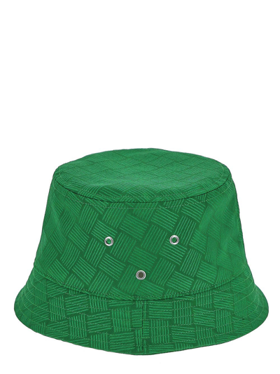 Shop Bottega Veneta Green Bucket Hat