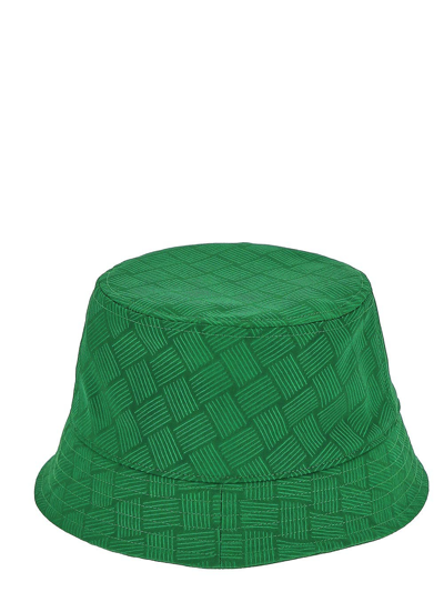 Shop Bottega Veneta Green Bucket Hat