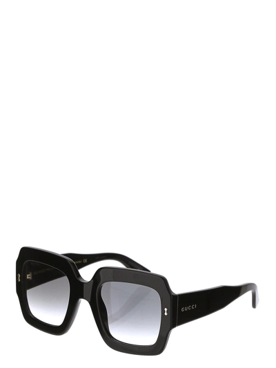 Shop Gucci Black Sunglasses