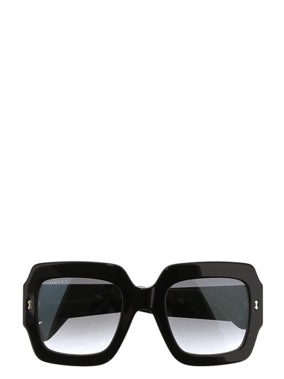 Shop Gucci Black Sunglasses