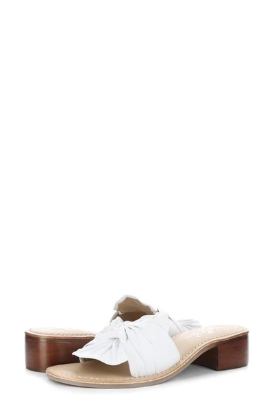 Shop Bos. & Co. Nova Slide Sandal In White Nappa