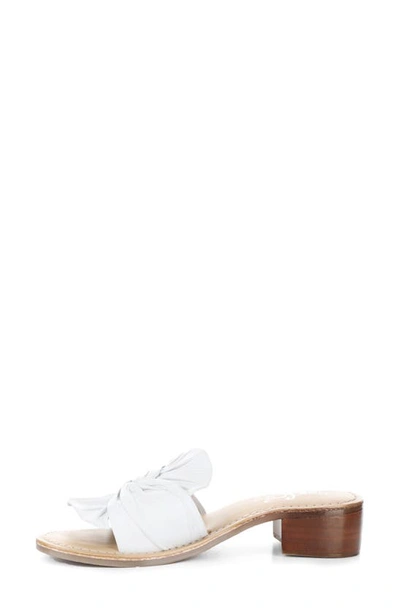 Shop Bos. & Co. Nova Slide Sandal In White Nappa